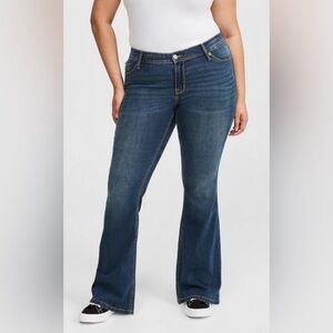 Torrid Blue Denim Luxe Slim Boot Jeans 28 Short